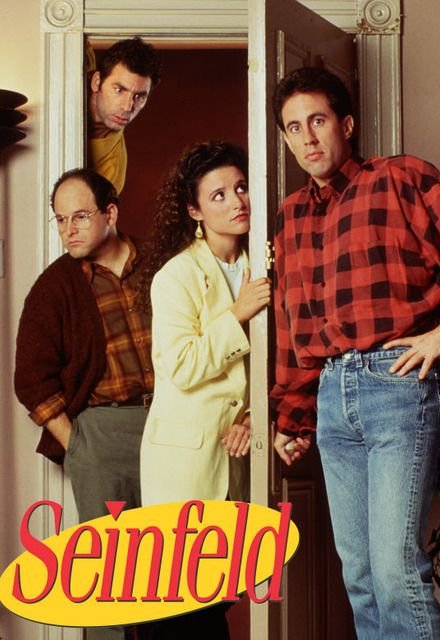 jerry seinfeld, elaine benes (julia louis dreyfus), george costanza (jason alexander), cosmo kramer (michael richards) 